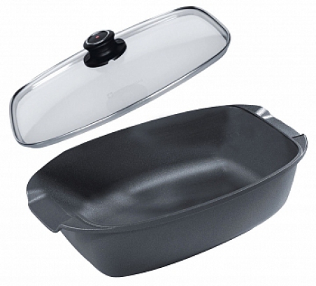 Жаровня SWISS DIAMOND Standard с крышкой 21*33 cм