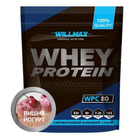 WILLMAX WHEY PROTEIN 80% Вишня Йогурт 920г