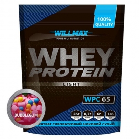 WILLMAX WHEY PROTEIN 65% 1кг Бабл Гам