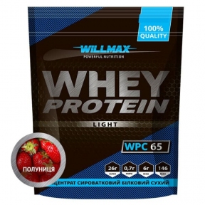 WILLMAX WHEY PROTEIN 65% 1кг Клубника