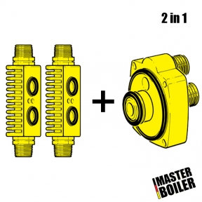 Набор промывочных адаптеров Master Boiler Adapters 2 в 1 (HE + CP)