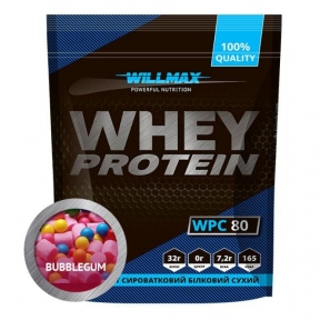 WILLMAX WHEY PROTEIN 80% Бабл Гам 920г