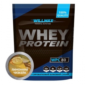 WILLMAX WHEY PROTEIN 80% Лимонный Чизкейк 920г