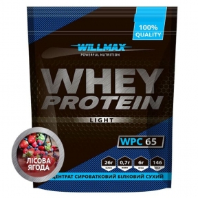 WILLMAX WHEY PROTEIN 65% 1кг Лесная Ягода