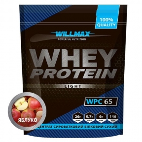 WILLMAX WHEY PROTEIN 65% 1кг Яблоко