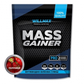 WILLMAX Mass Gainer 2кг Клубника