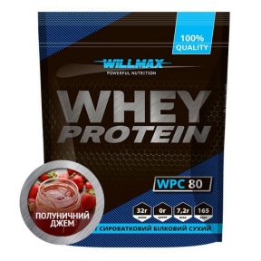 WILLMAX WHEY PROTEIN 80% Клубничный Джем 920г