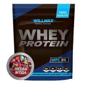WILLMAX WHEY PROTEIN 80% Лесная Ягода 920г
