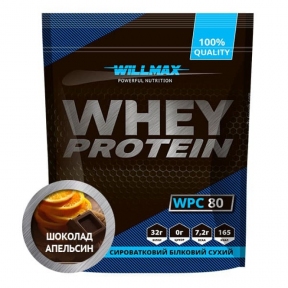 WILLMAX WHEY PROTEIN 80% Шоколад-Апельсин 920г