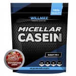 WILLMAX Micellar Casein 80% Клубничный джем 900г