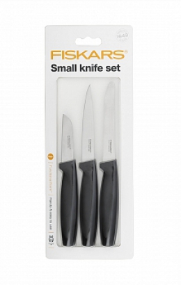Набор маленьких ножей FISKARS Functional Form, чёрный, 3 шт