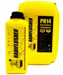 RADIFLUSHER pH14, 1 л - щелочной очиститель системы охлаждения, печки, радиатора автомобиля