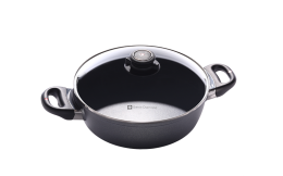 Кастрюля низкая с крышкой SWISS DIAMOND Induction Ø 24см